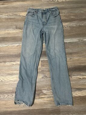 Light Blue Women's Straight-Leg Jeans